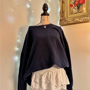 navy oversized & slouchy vintage crewneck